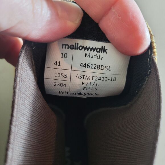 Mellow Walk Maddy Chelsea Pull On Boots Women's Size 10 Tan Composite Toe Safety - Picture 11 of 11